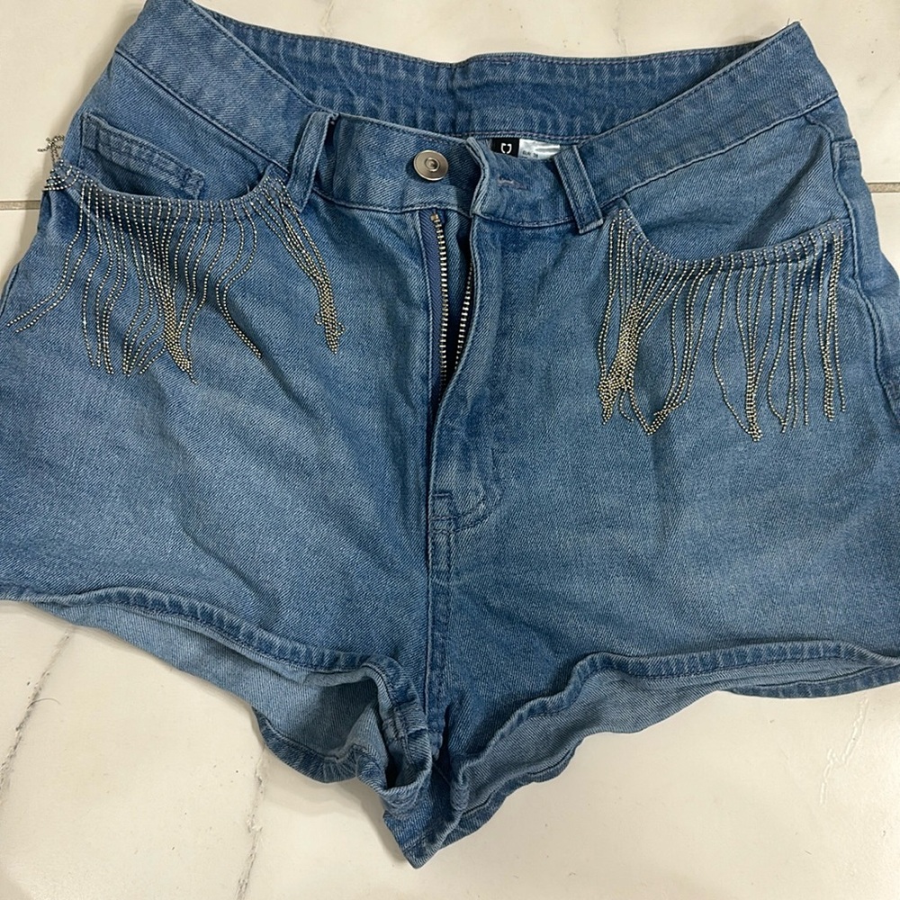 Denim shorts
